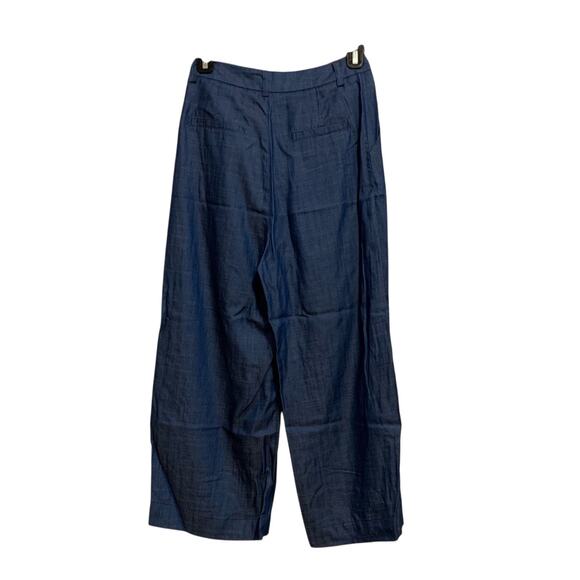 The Editor’s Market Blue Wide Leg Cropped Pants - Picture 6 of 7